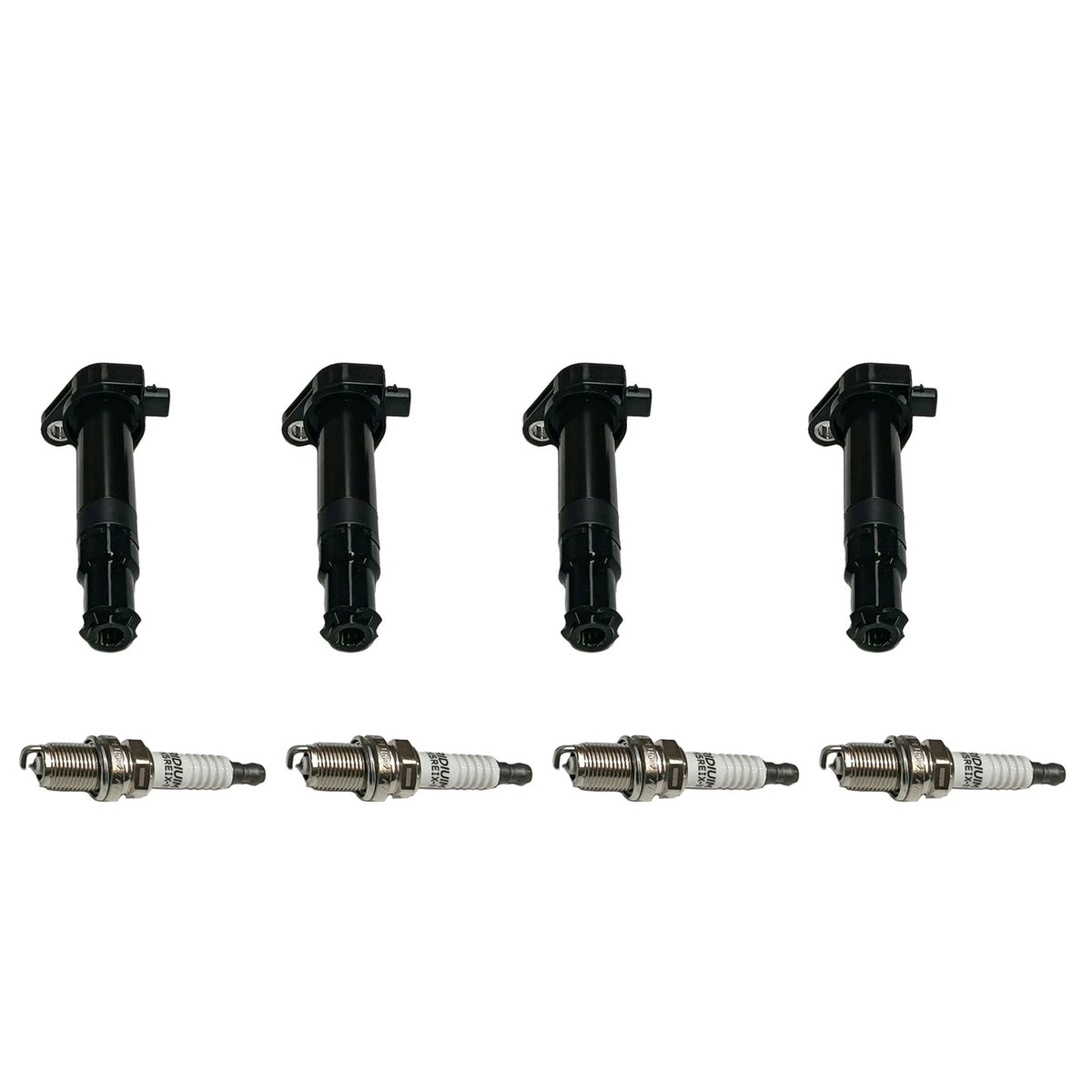4X Ignition Coil & Spark Plug Packs for Hyundai Accent Kia Rio (2006–2011) UF499