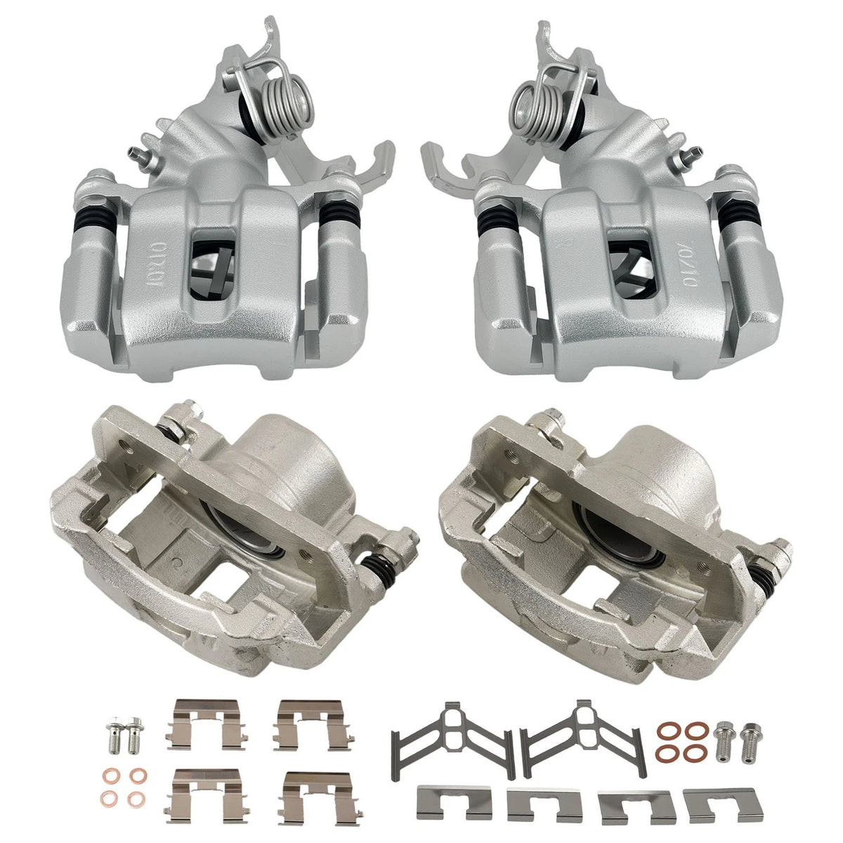 Front Rear Brake Calipers Set of 4 for Honda Accord (2003–2007) 19-B2669 19-B2668