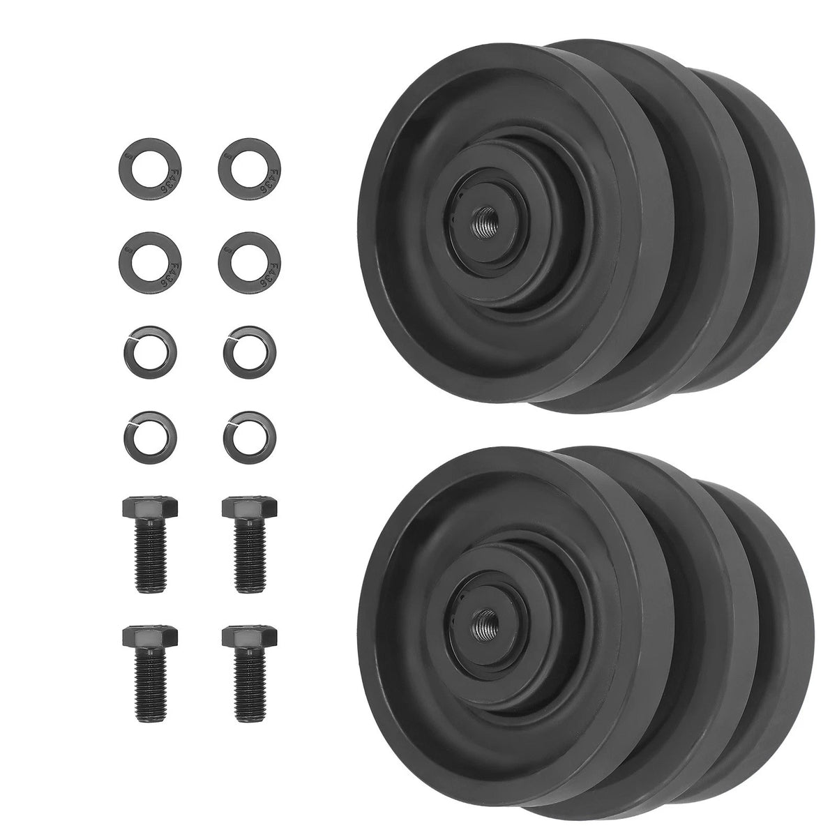 Set of 2 Lower Idler Rollers for Bobcat T250 T250H T300 T300H (2000–2023) 6689371 6732901