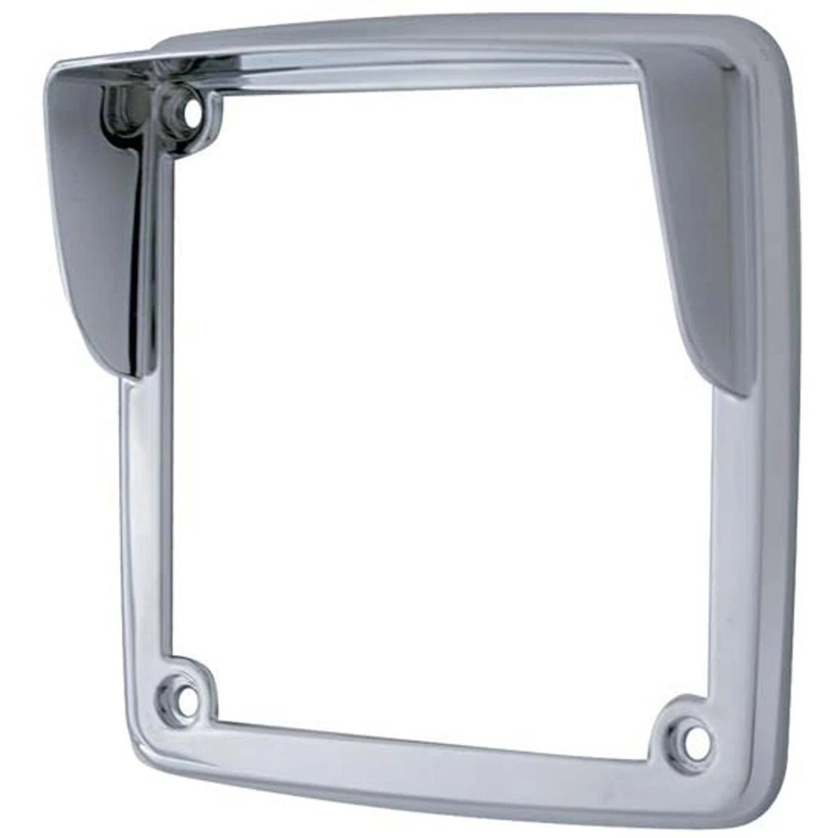 Chrome Plastic Square Bezel with Visor for