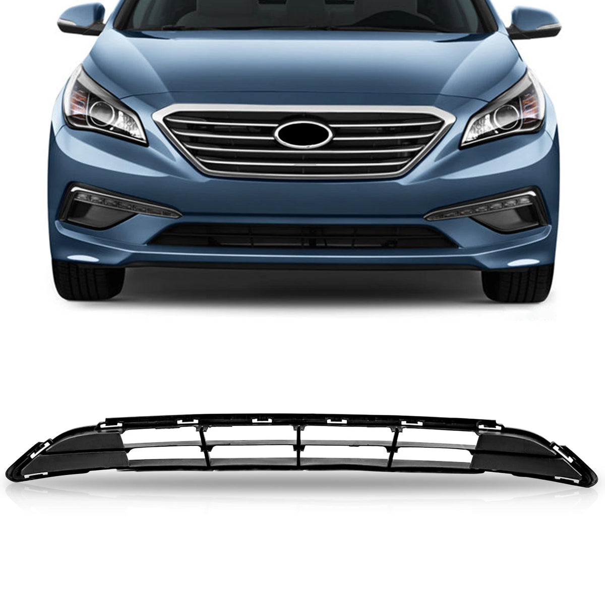 Front Cover Bumper Grille for Hyundai Sonata (2015–2017) 86561C2000 HY1036127
