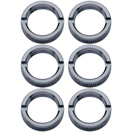 Set of 6 Chrome Toggle Switch Face Nuts for Universal Applications