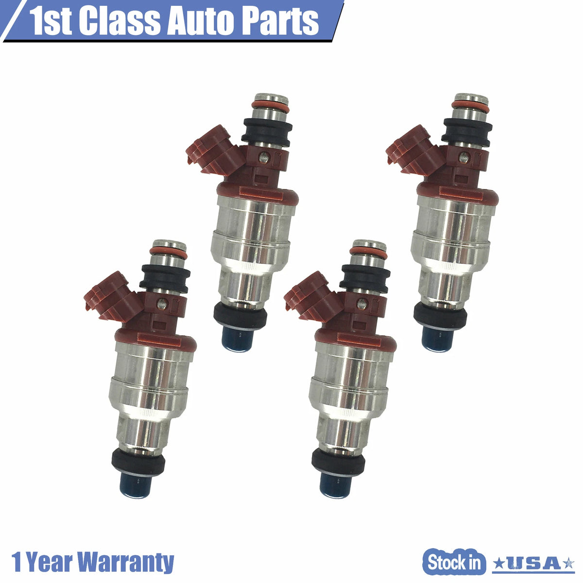 Set of 4 Fuel Injectors for Toyota 4Runner Pickup T100 22RE (1989–1995)