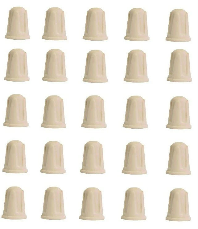Set of 25 Ceramic Twist Screw On Porcelain Wire Connectors 10-22 AWG