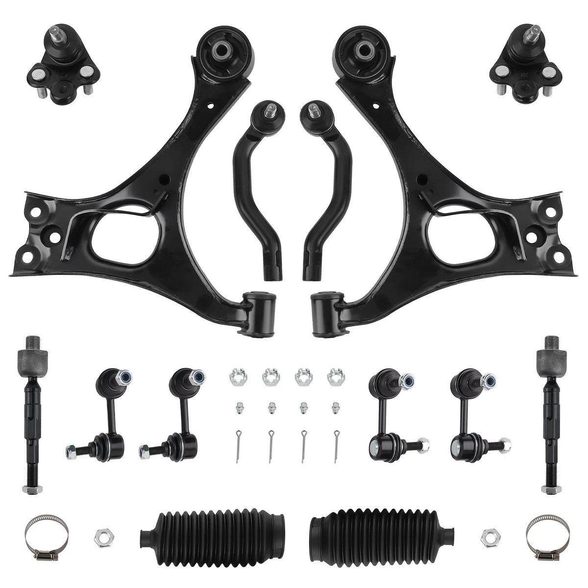 14Pc Front Suspension Lower Control Arms Sway Bar for Honda Civic (2006–2011)