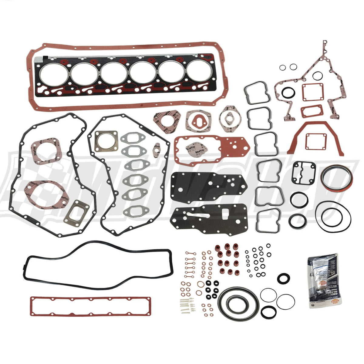 Upper & Lower Head Gaskets Set w/ Oil Pan Seal for Dodge Cummins 5.9 (1989–1998)