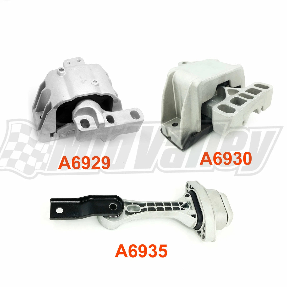 3PCS Engine & Trans Mount Set for Volkswagen Beetle Golf Jetta (1998–2006)