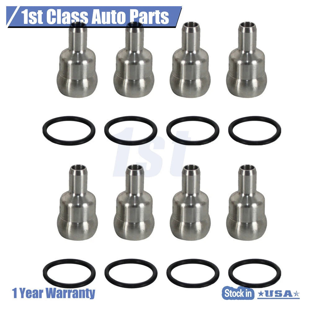 Set of 8 High Pressure Oil Rail Ball Tube Repair for Ford Diesel V8 (2004–2010)