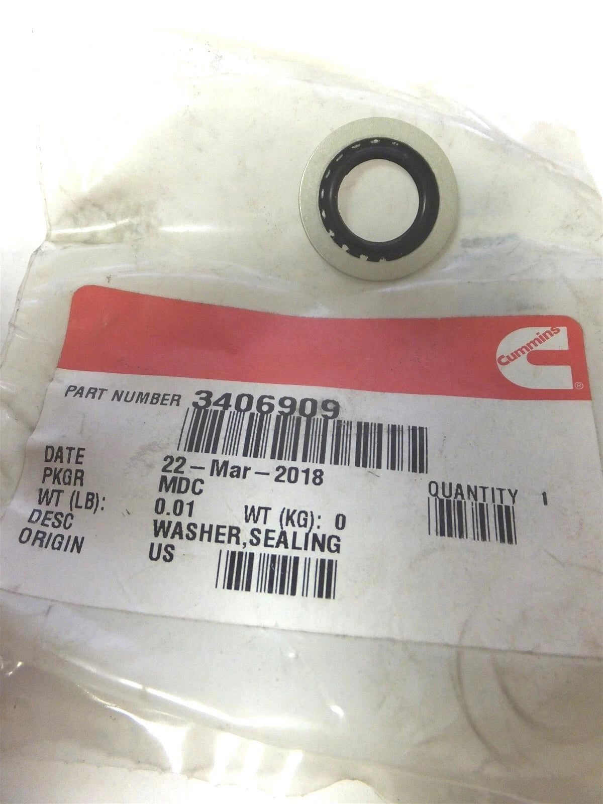 Compression Washer for Cummins (3406909)