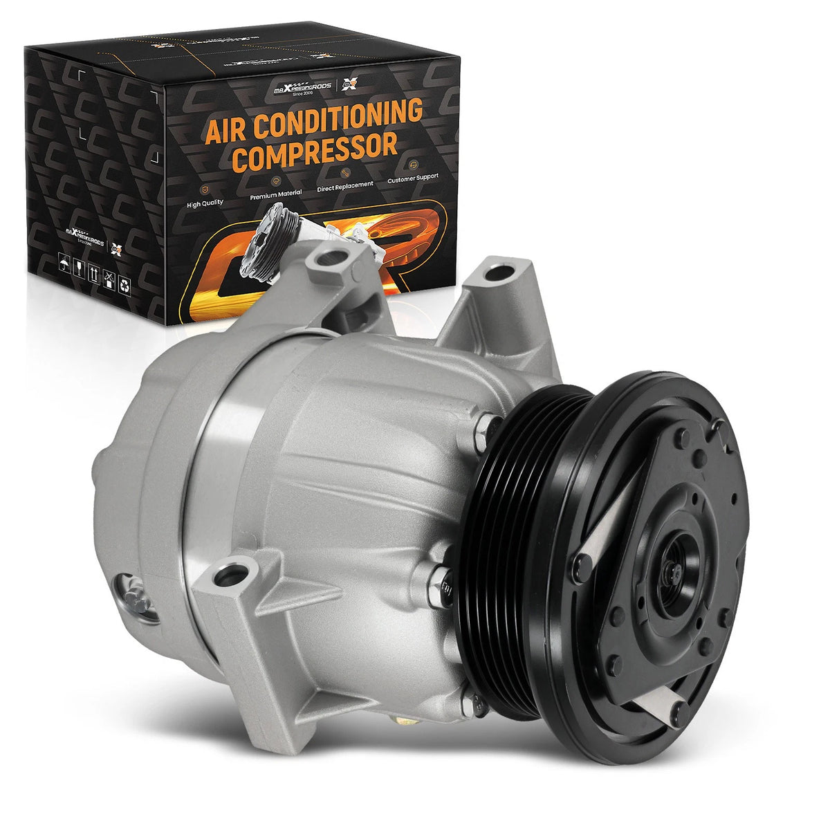 A/C Compressor with Clutch for Chevrolet Malibu 3.1L (1997–2003) 6 Groove