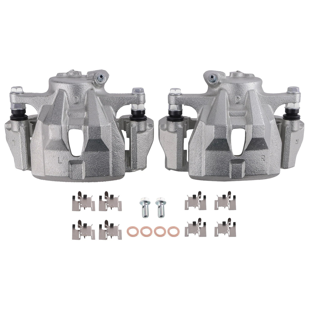 Front Left Right Brake Caliper Set for Toyota Corolla (2009–2019) Pontiac Vibe (2009–2010)