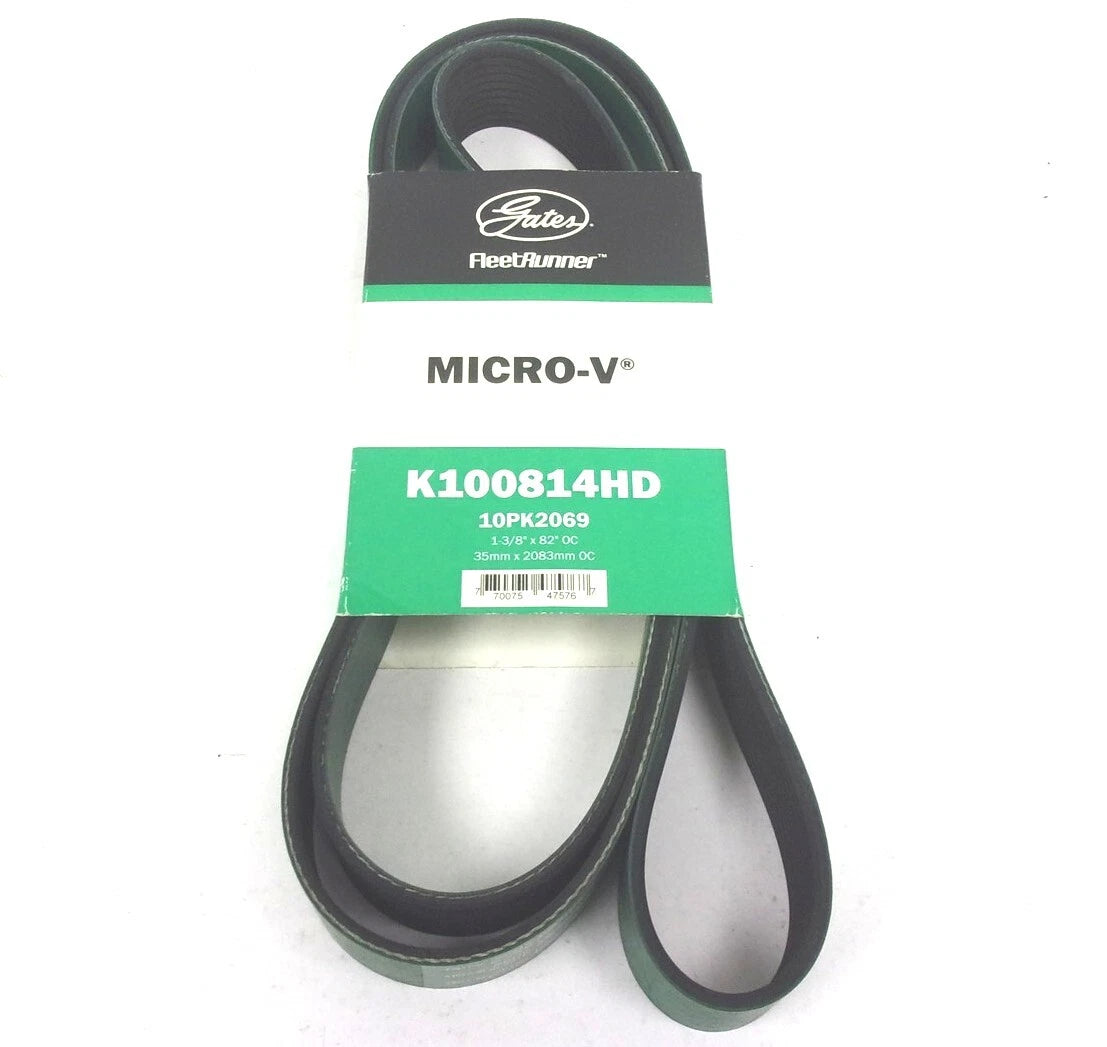 Gates Serpentine Heavy Duty Micro-V Belt for K100814HD (10PK2069)