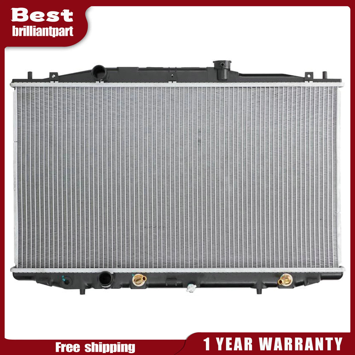 1-Row Radiator Cooler for Honda Accord 2003–2007 2.4L DOHC Aluminum Core