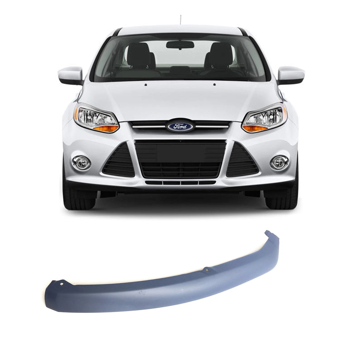 Bumper Spoiler Lip Air Deflector Left Side for Ford Focus (2012–2018) BM51-8312-AC