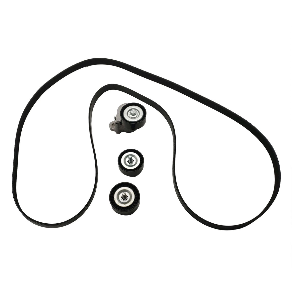 Serpentine Belt Tensioner Pulley Kit for Dodge Caliber, Journey, Jeep, Chrysler 200 (2007–2017)