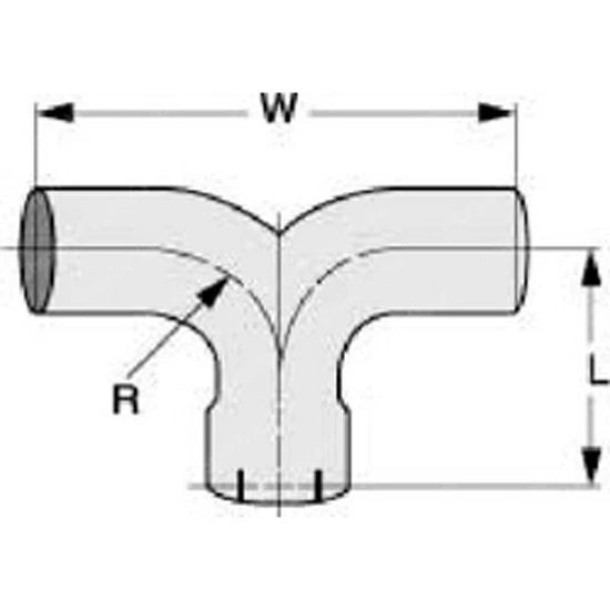 5 Inch ID/OD Steel Universal Exhaust Y-Pipe (9x18)