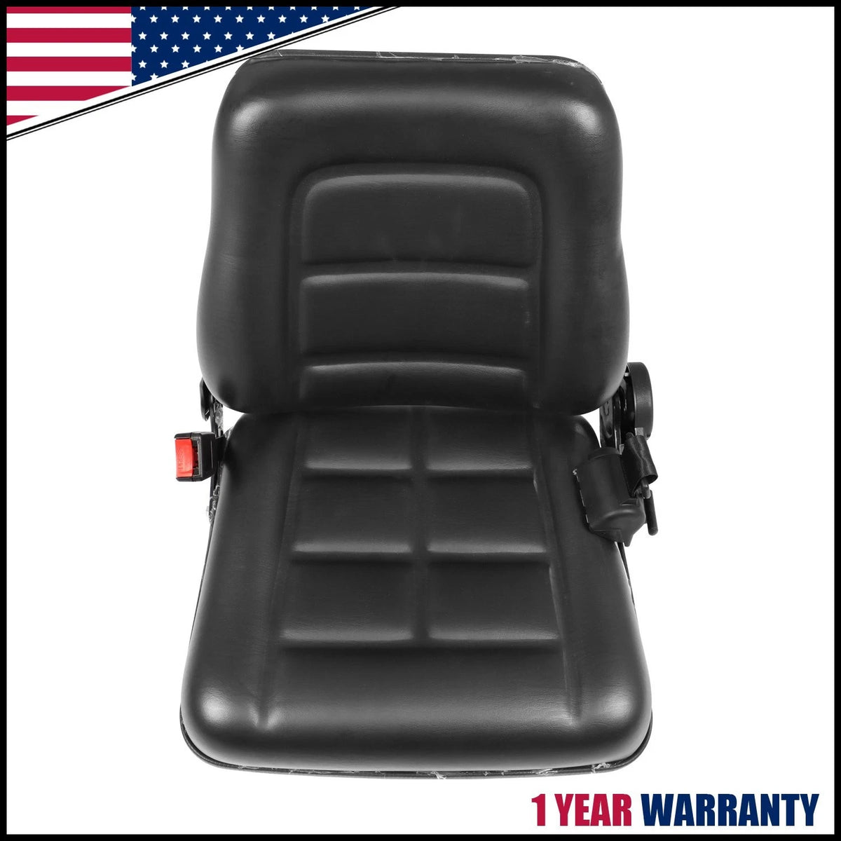 Driver Side Tractor Seat for Forklift (Black)