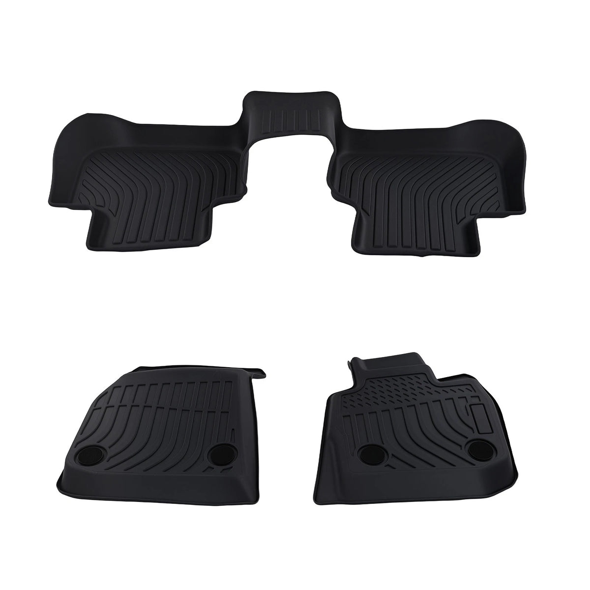 Set of 4 Black TPE Carpet Floor Mats for BMW X3/X4 (2018–2024) Waterproof