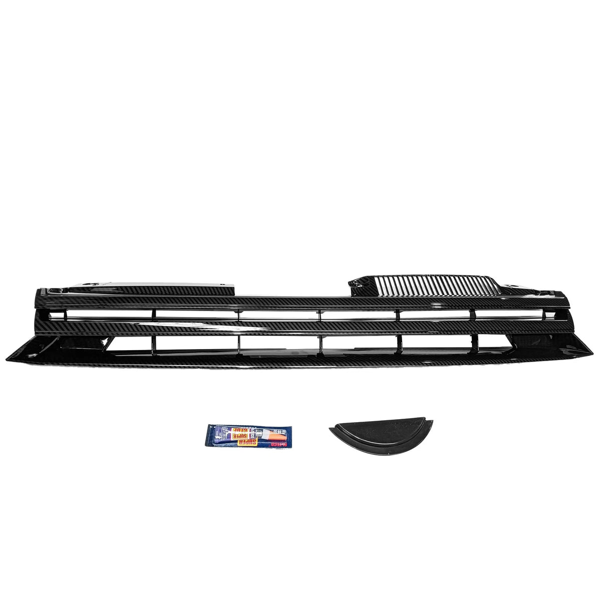 Badgeless Sport Grille for VW MK6 Golf/GTI/Jetta Sport (2010–2014) - Carbon Fiber