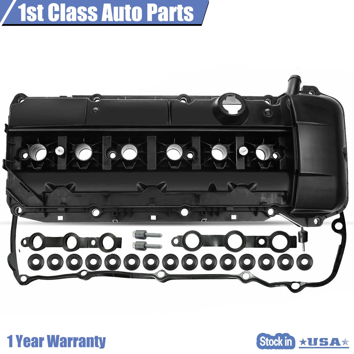Engine Valve Cover W/ Gasket for BMW X3 X5 Z4 320i 325i 330i 525i 530i (2002–2006)