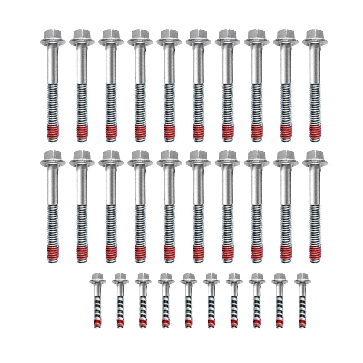 Set of 30 Head Bolts ES72390 for GMC Savana 2500, Yukon, Chevy Express 3500