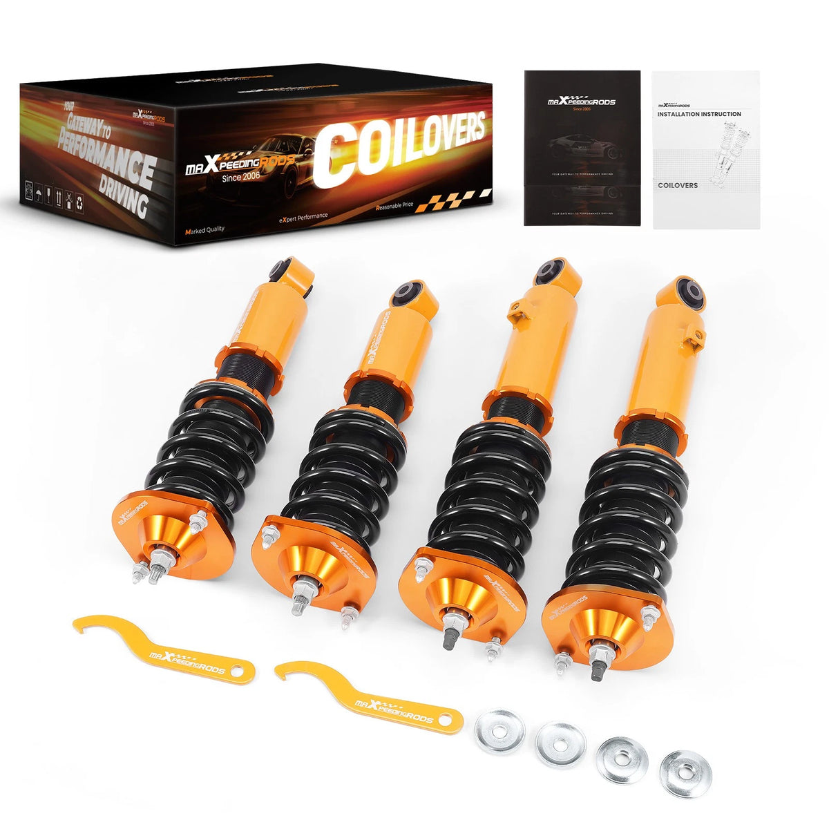 Set of 4 Coilover Struts Shock for Mazda Miata MX5 (1990–2005) Adj. Height