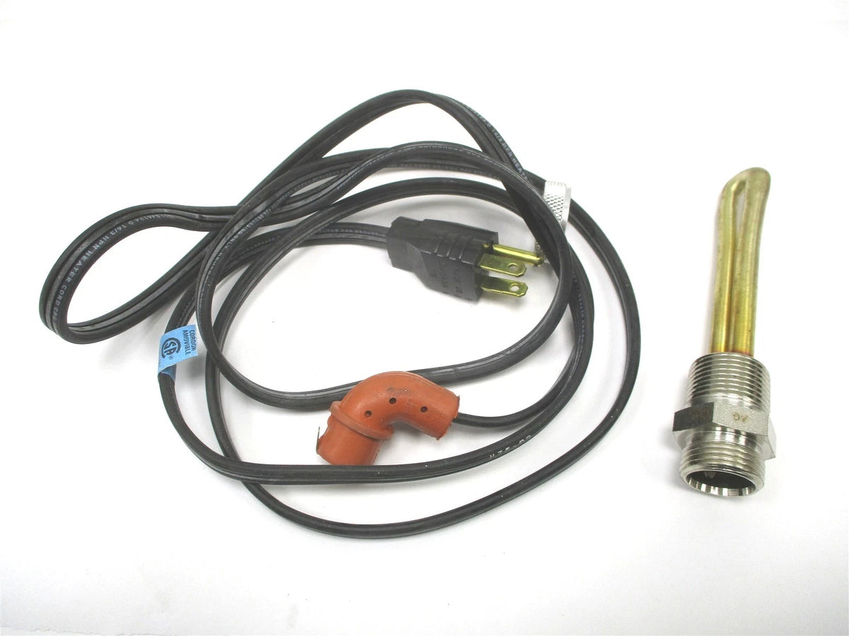 Temro Zerostart Threaded Coolant Immersion Heater 120V 1000W 3/4" for