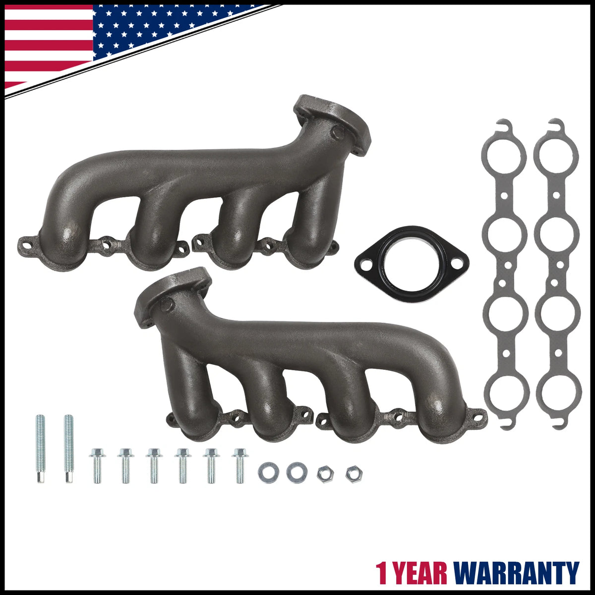 Exhaust Manifold Pair for Chevy Corvette Camaro LS1 LS2 LS3