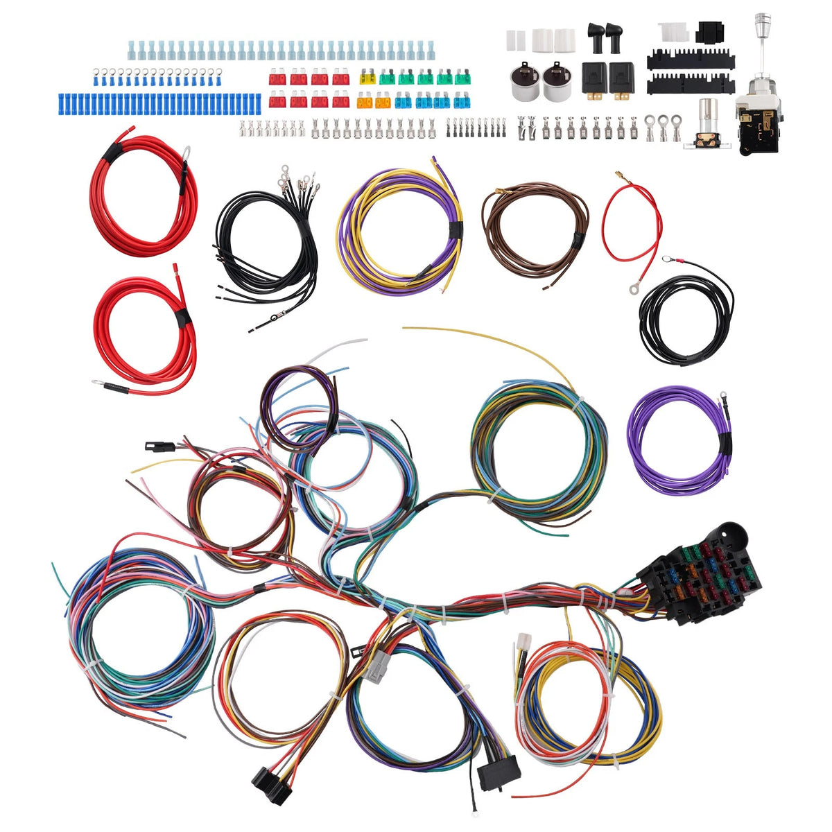 22 Circuit 18 Fuse Wire Harness for Chevy GMC (1960–1987)