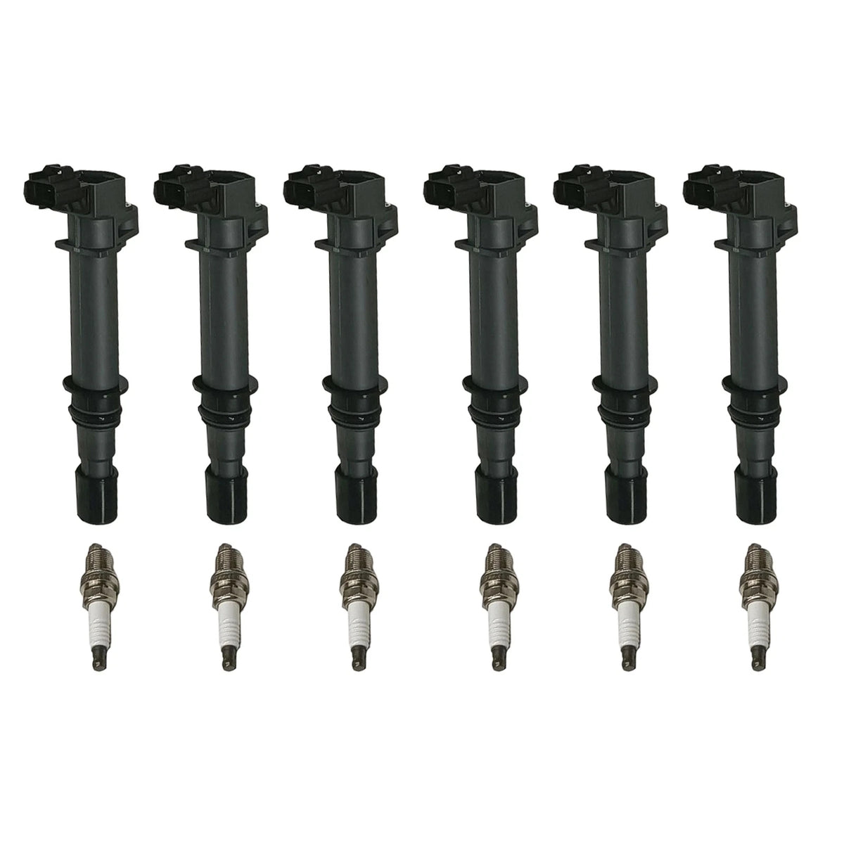 6X Ignition Coil & Spark Plugs for Jeep Liberty Dodge Ram Chrysler Aspen (2002–2012)