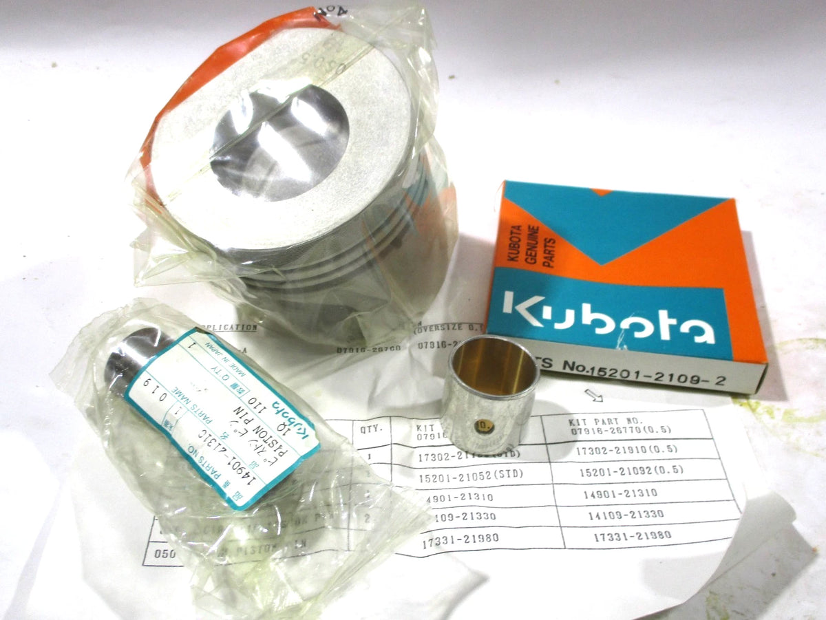 Piston and Ring Kit (+0.5) for Kubota V1702-DI (07916-26770)