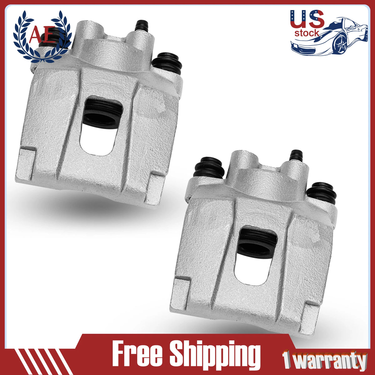 Pair Rear Brake Calipers for Ford Explorer Sport Trac Jeep Liberty (2001–2010)