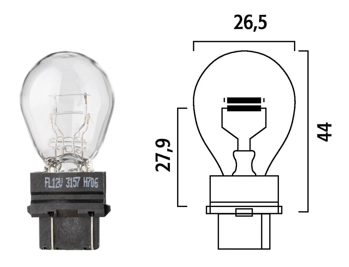 10X 3157 Black Plastic Wedge Base Stop Turn Tail Lamp Light Bulbs