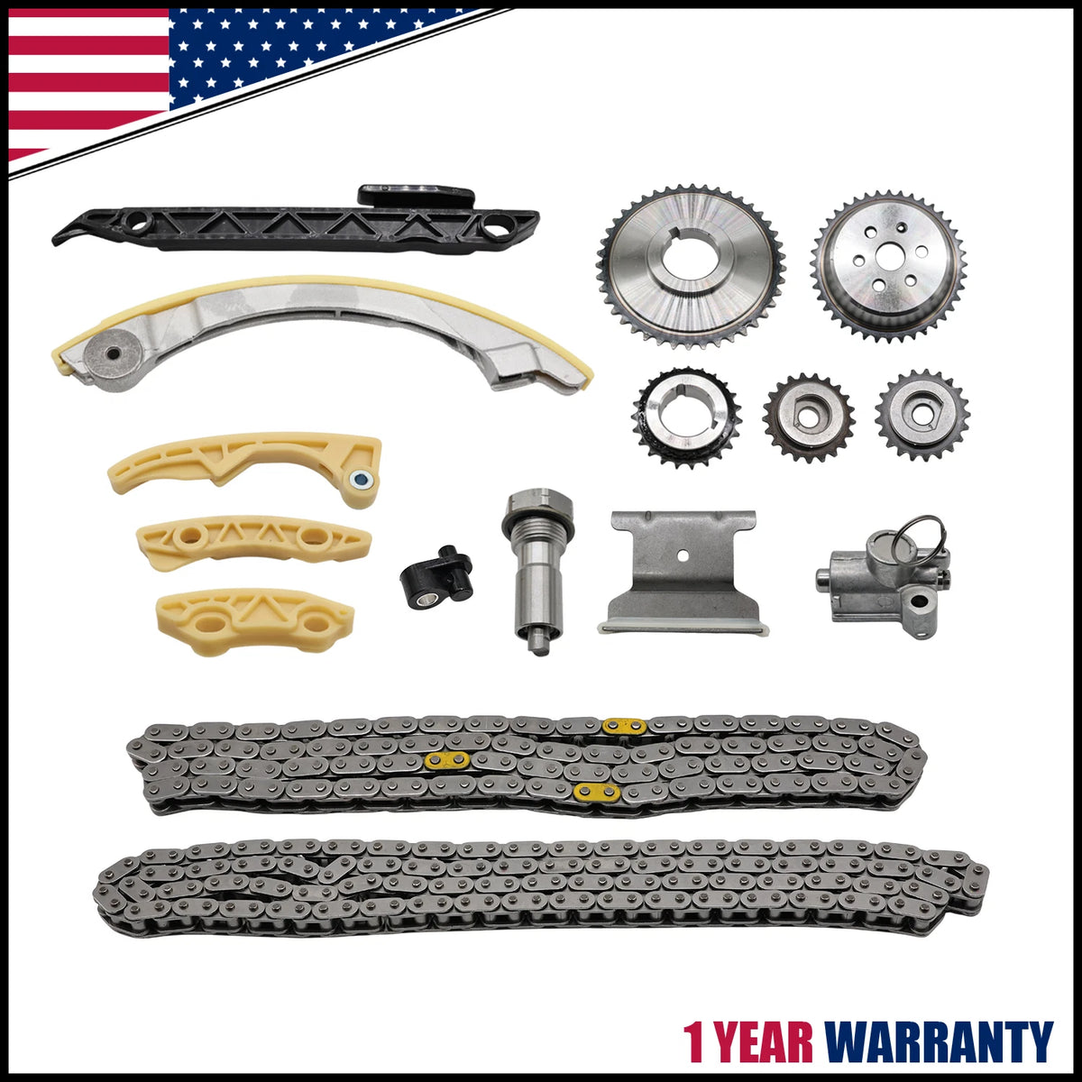 Timing Chain Kit for Chevrolet Malibu (2008–2013) Equinox (2010–2015) L4 2.4L 2.2L 2.0L