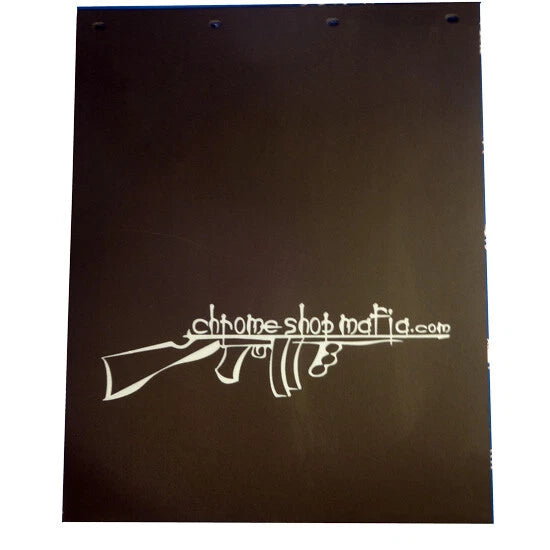24X30 Inch Chrome Rubber Mud Flap for Shop Mafia (Passenger Side)