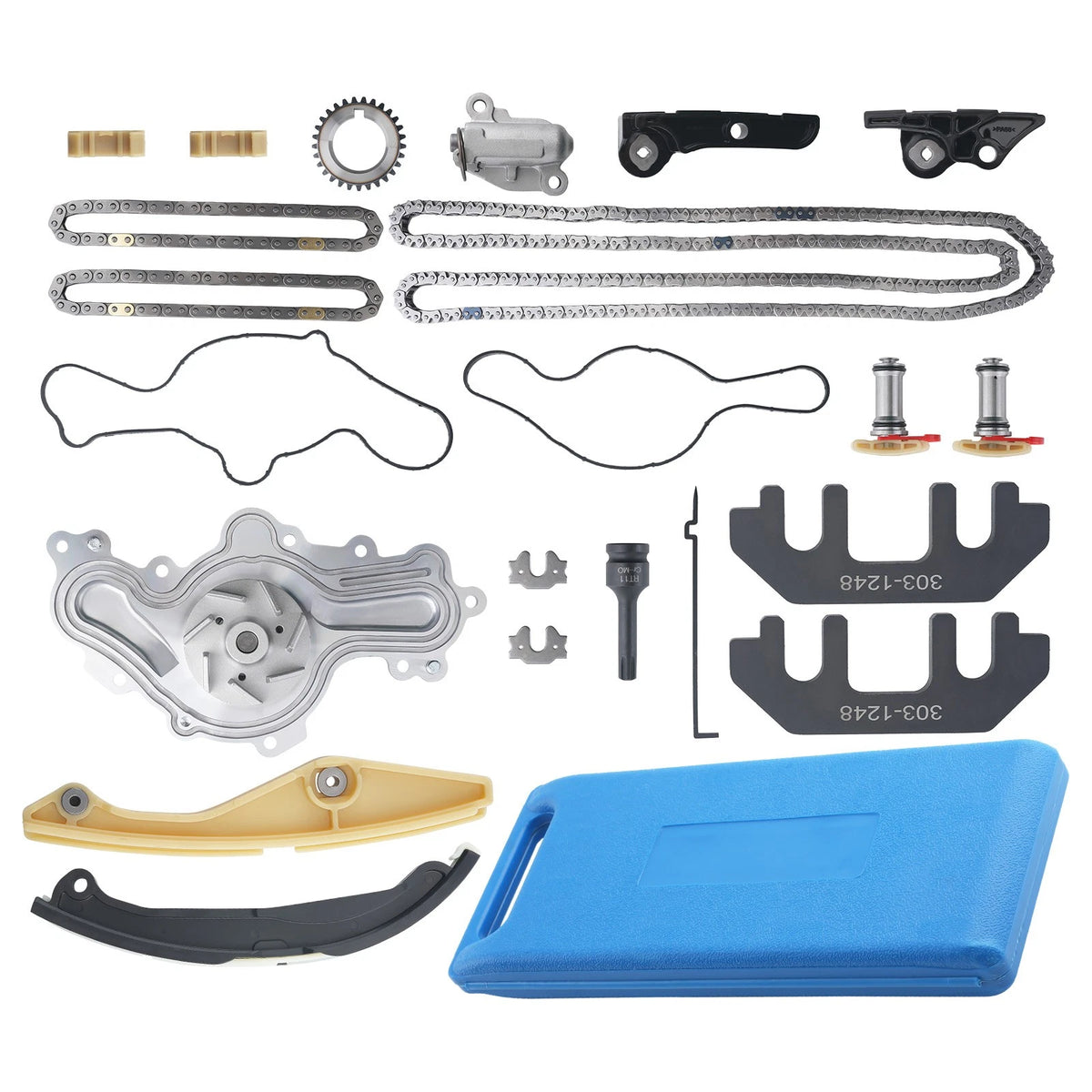 Timing Chain Water Pump Kit for Ford Edge (2011–2019) 3.5L 3.7L V6 BL3Z-6268-A