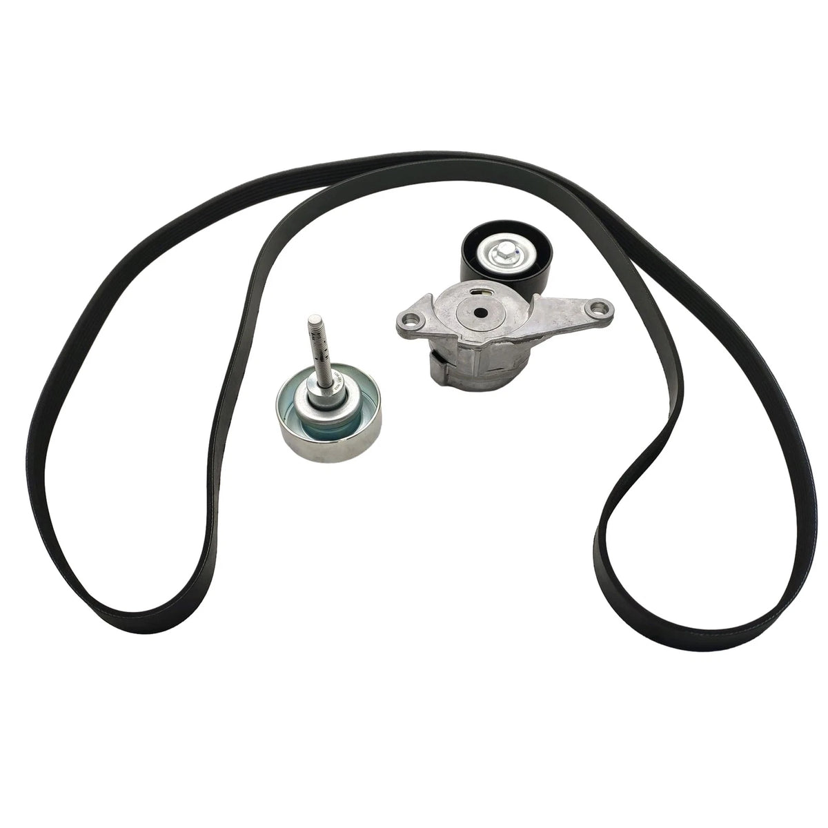 Serpentine Belt Tensioner Pulley Kit for Buick Cadillac GMC Saturn Saab (2007–2018)