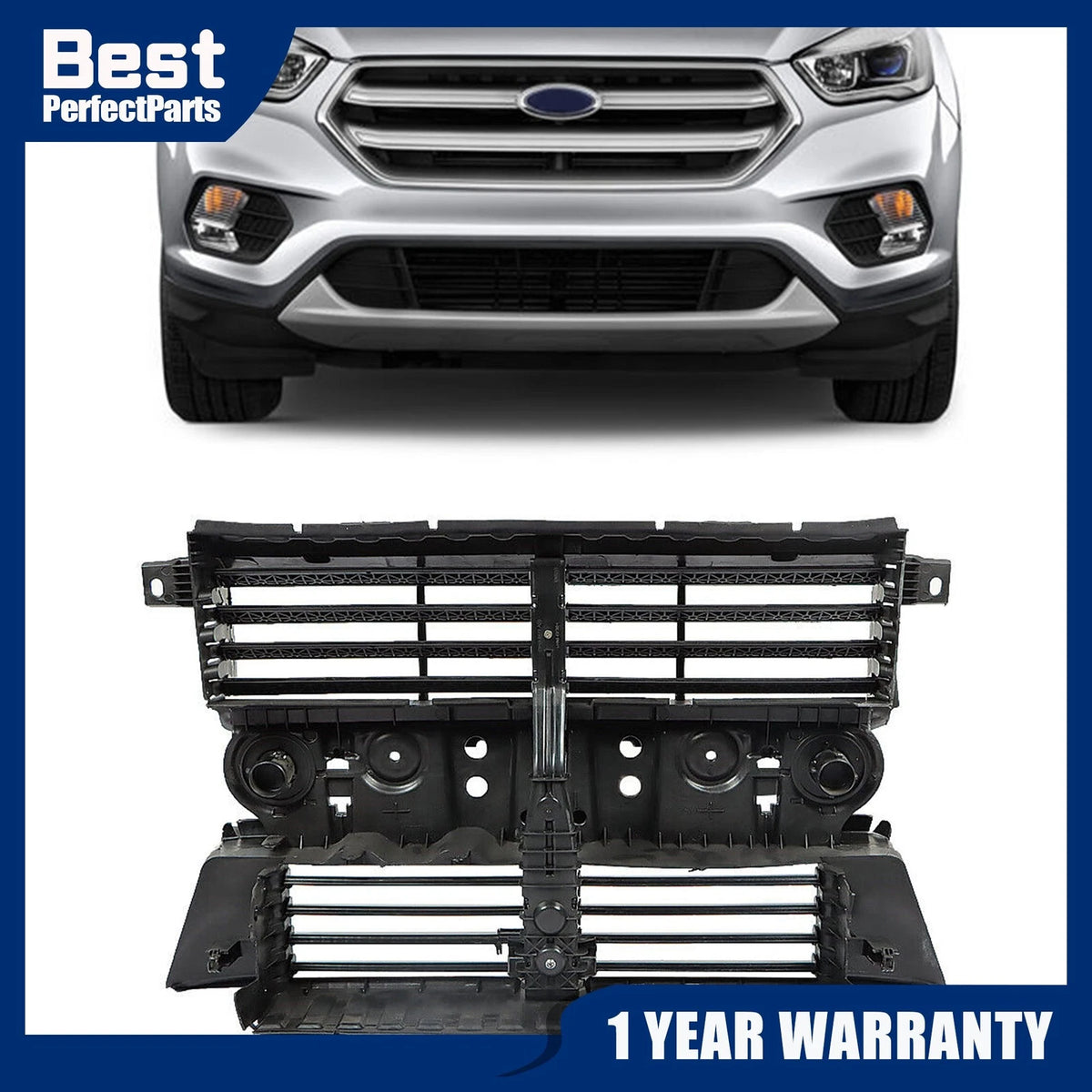Front Grille Radiator Shutter for Ford Escape (2017–2018) GV4Z8475B