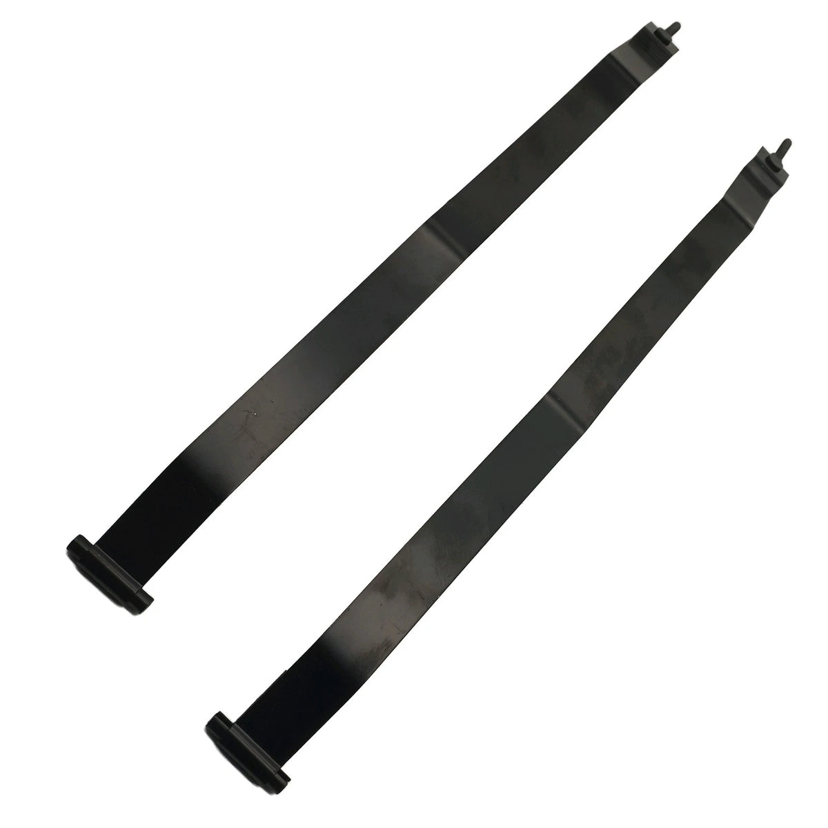 Set of 2 Black Steel Fuel Tank Straps for Jeep TJ Wrangler (1997–2006)