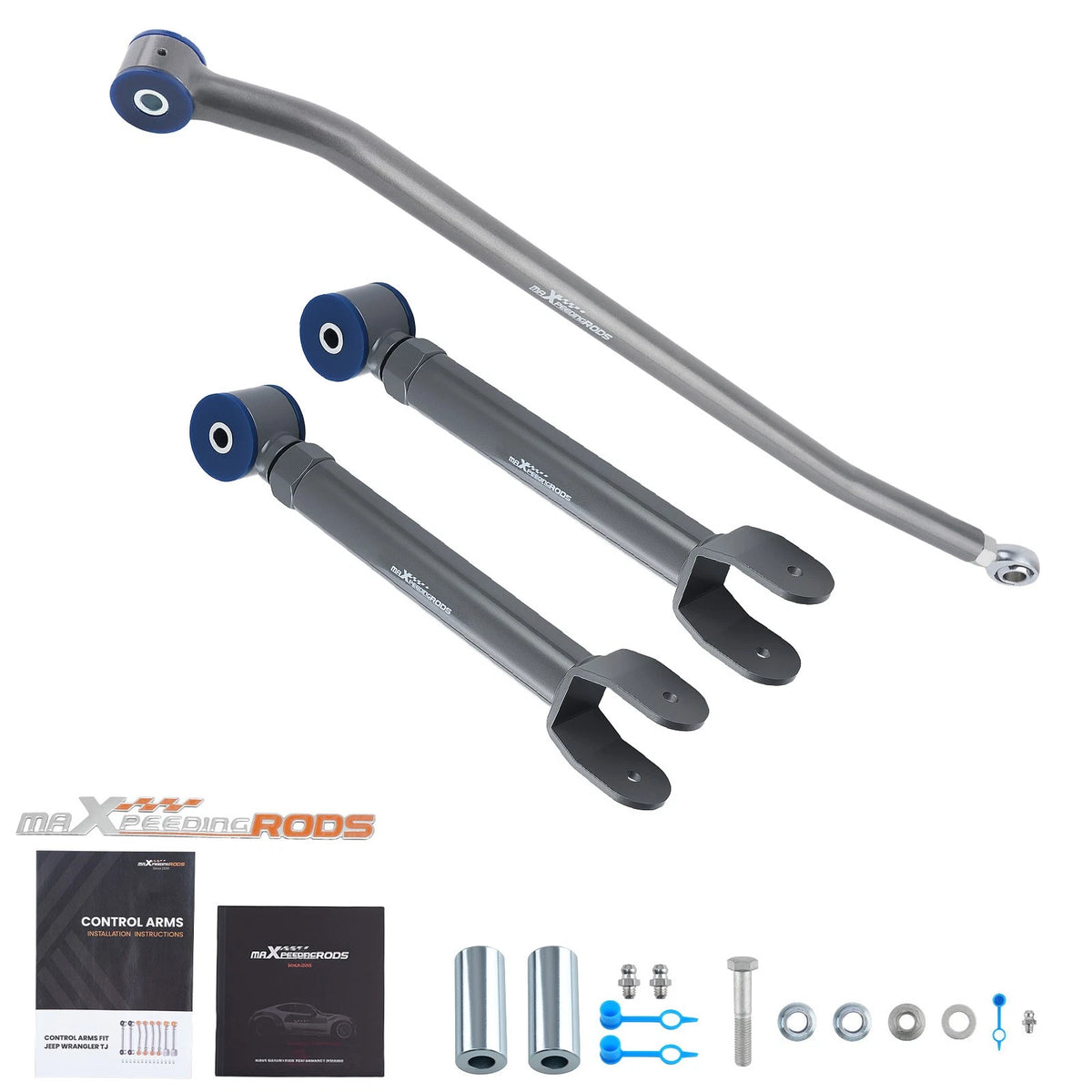 Front Adjustable Track Bar + Control Arms for Jeep Grand Cherokee WJ (1999–2004)