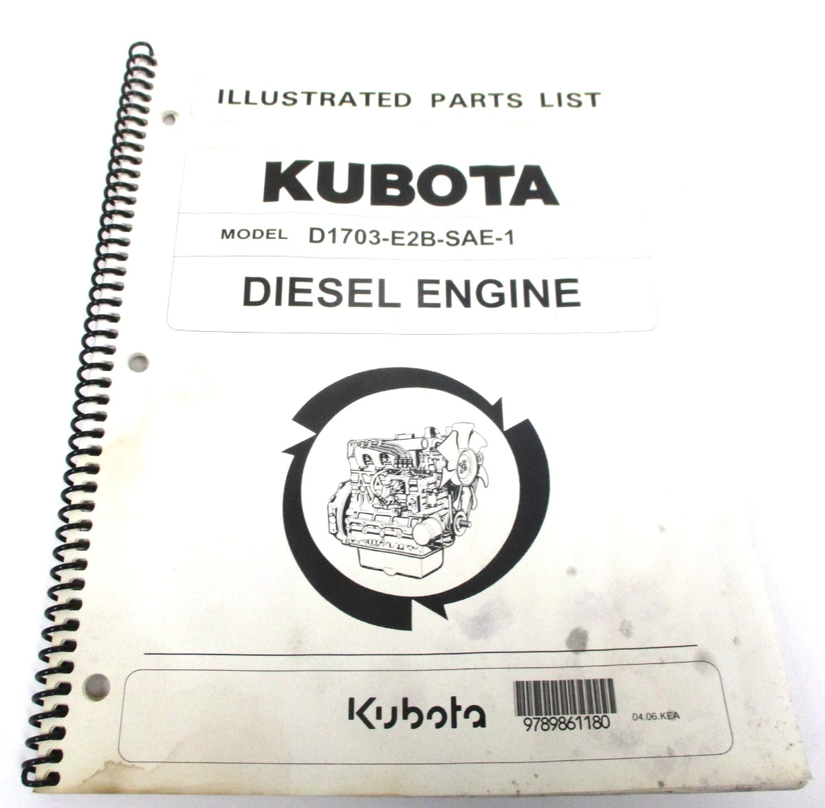 Illustrated Parts List for Kubota D1703-E2B-SAE-1 Diesel Engine