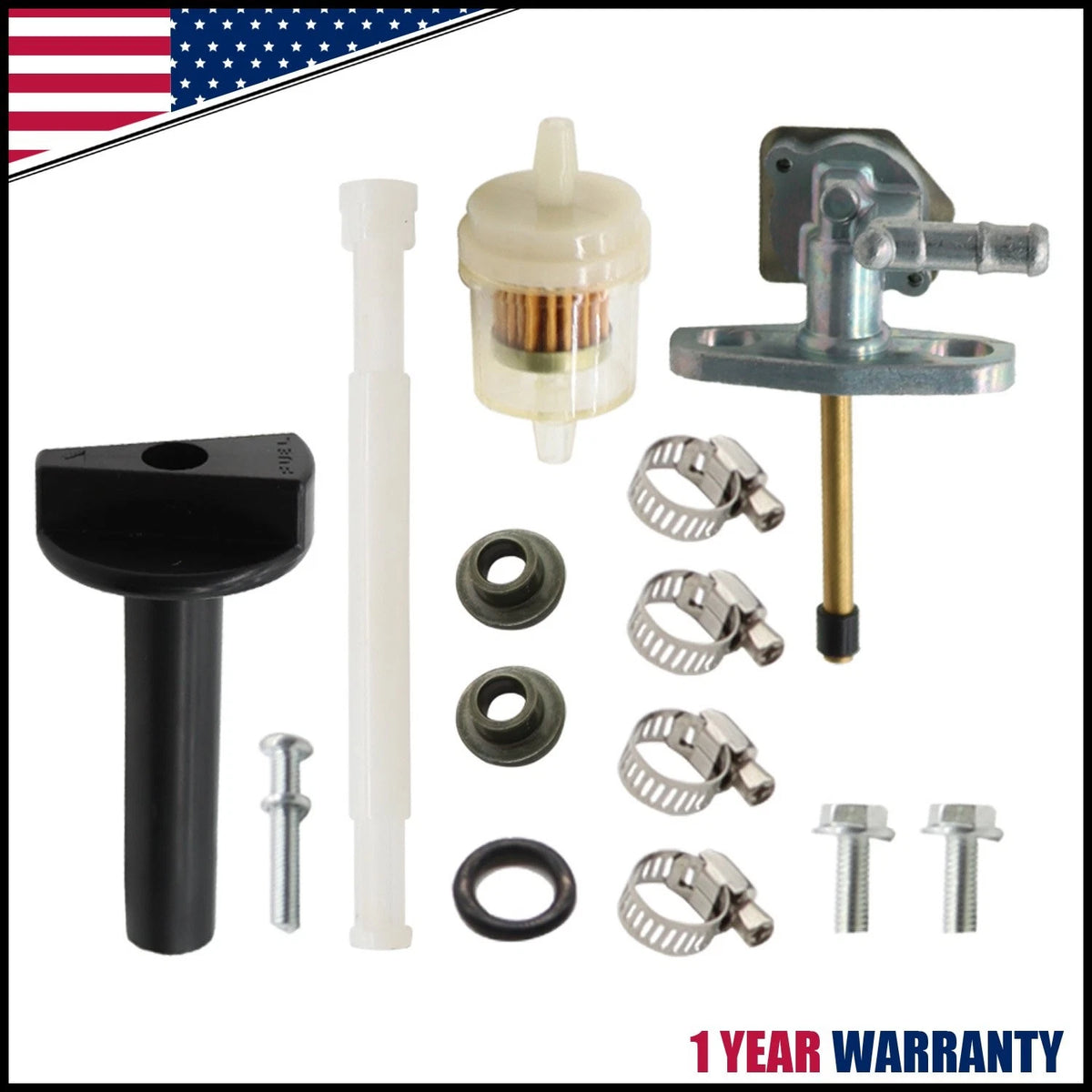 Fuel Valve Petcock for Honda Rancher 350 400, Recon TRX250EX (2000–2006)
