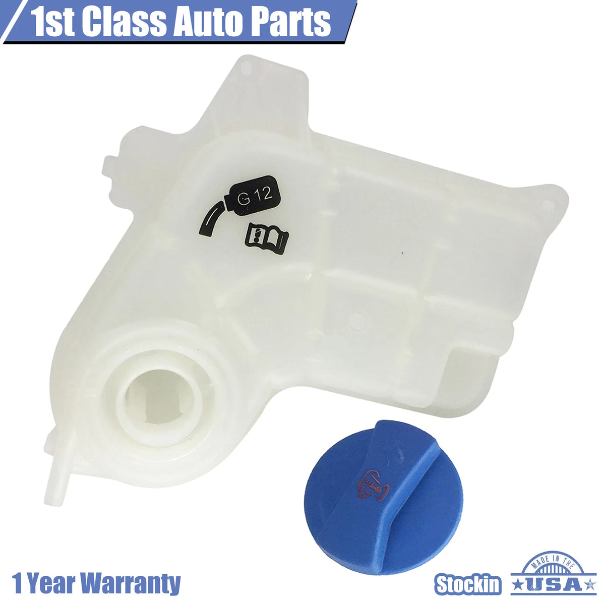 Engine Coolant Overflow Reservoir Expansion Tank w/Cap for Audi A4 (1996–2001)