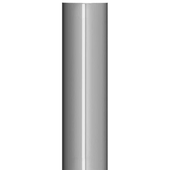 7 Inch OD Flat Top Exhaust Stack for Lincoln - 54 Inch Length, Chrome