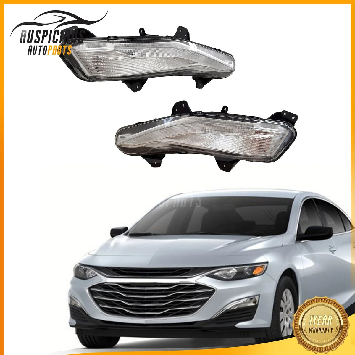 2X Front Fog Lights LED for Chevrolet Malibu (2019–2021)