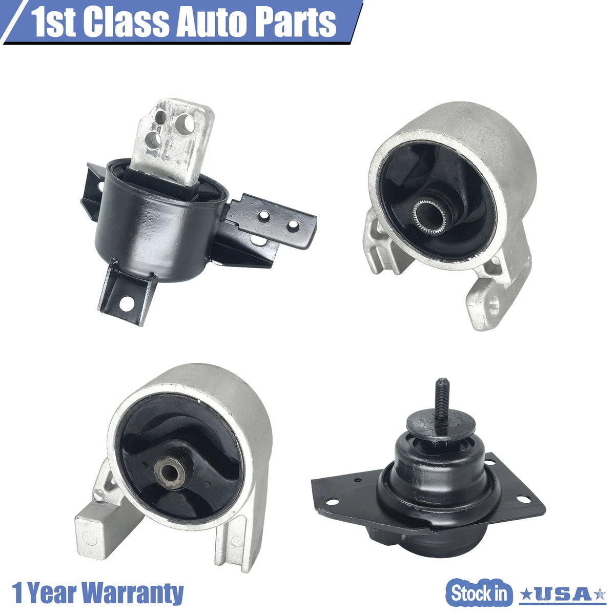 Engine Motor & Trans Mount Set for Hyundai Kia Accent Rio5 (2006–2011)