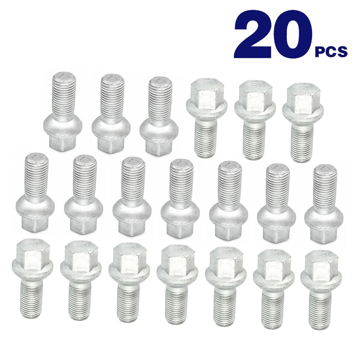 20Pcs Wheel Lug Bolts 14x26.5mm for Mercedes Benz W204 W211 C209 W164 W251
