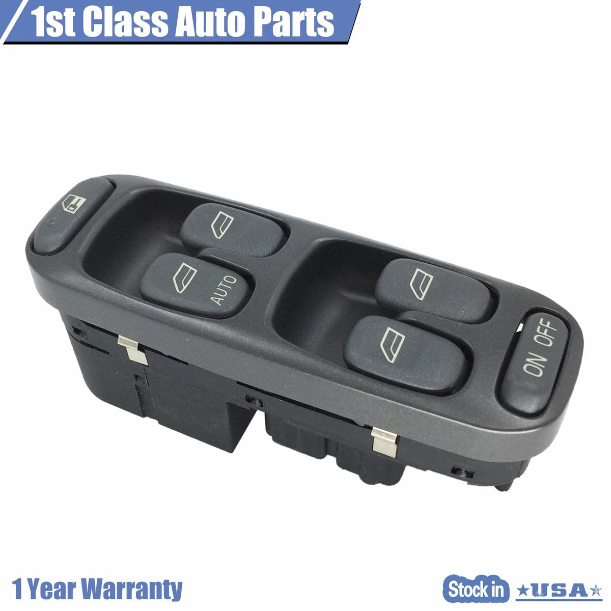 Left Master Power Window Switch for Volvo S70 V70 (1998–2000) 901-550