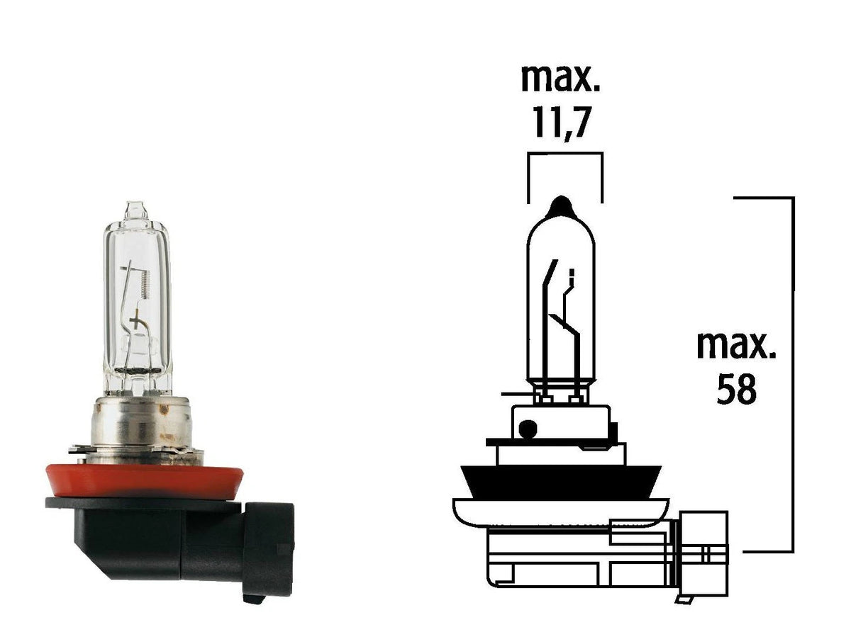 H9 65W Halogen Headlight Bulb for Flosser (2090)