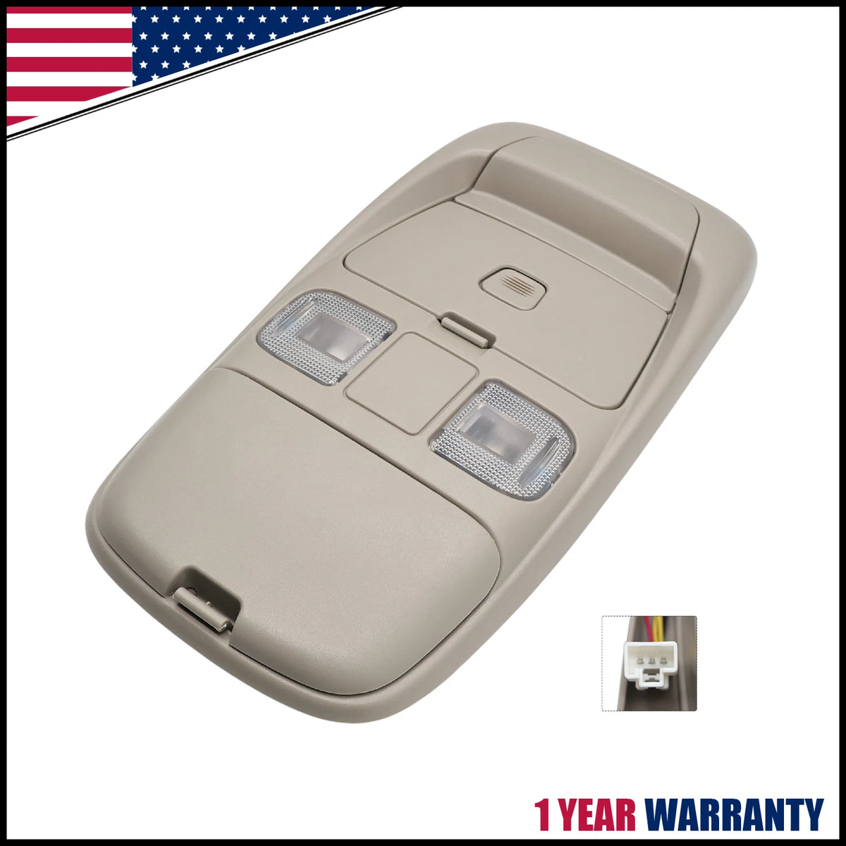 Overhead Console Dome Light Storage for Dodge Ram 1500 2500 (1998–2002) 55350657